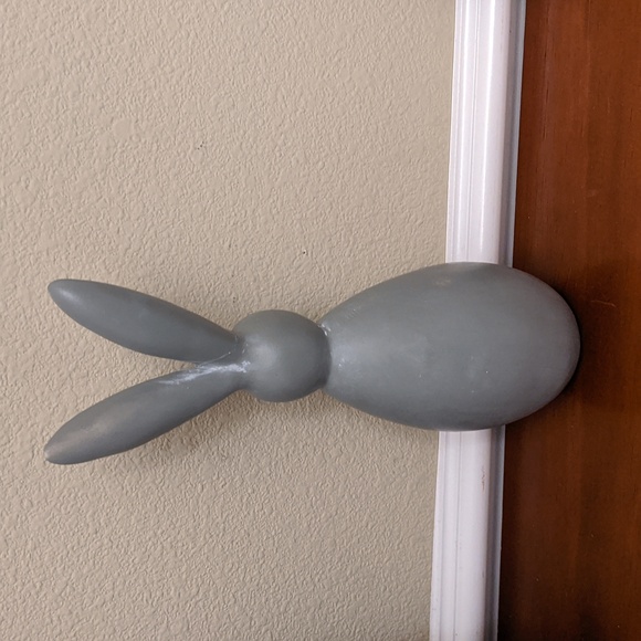 Bunny Figurine 10" Rabbit Decor Hare Spring Forest Animals Easter Gray Tall - Picture 4 of 8